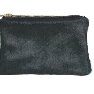 Parker & Hyde Bazillion Cowhide Charcoal Grey Compact Clutch